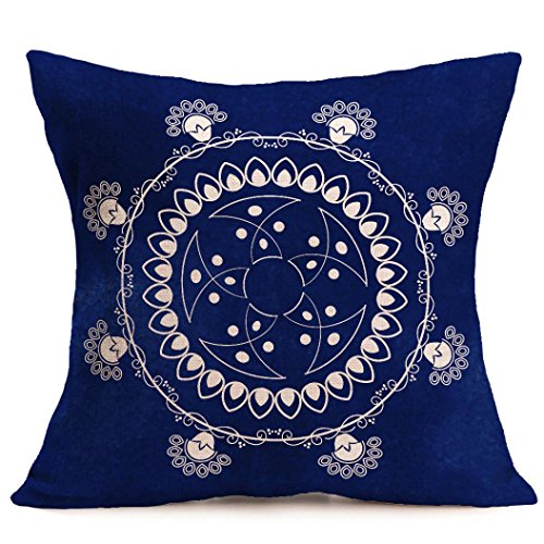 Preisvergleich Produktbild Kissenbezug Kissenhülle KissenbezügeVovotrade New Bohemian Muster Ethno-Stil Dekokissen Cover Auto Kissenbezug Kissenbezug Deko-Sofa Kissenbezug Bett Decor Sleeper Pillow Nackenkissen (C, 43cm*43cm)