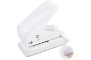 HAWPASY Mini perforador monotrpo, máquina de hoja compacta para oficina, hogar y escuela, punzonadora de papel, encuadernación de archivos, álbumes de fotos, scrapbooking
