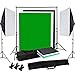 Produktbild OUBO Profi Fotostudio Set Studioleuchte Studiosets Hintergrundsystem inkl. 4x Hintergrundstoff(schwarz, 2x weiß, grün) Lampenstativ Stativ Softbox Schutztasche