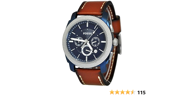 Buy Fossil Machine Analog Blue Dial Men 