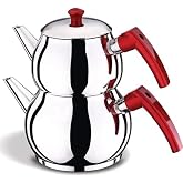 3-4 Kişilik Paslanmaz &Ccedil;elik &Ccedil;aydanlık Takımı K&uuml;re Model Kaps&uuml;l Taban Kendinden S&uuml;zge&ccedil; 2.2 L L&uuml;x Mini