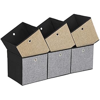 EZOWare 6er-Set Aufbewahrungsbox Faltbare Aufbewahrungskiste Faltbox