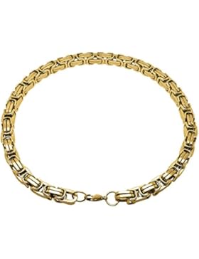 Soul-Cats® Königskette / Halskette aus Edelstahl, mit oder ohne Armband; Farbe:gold