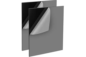 QEEYON 2 Pcs Hojas De Acrílico Negro A3, Panel De Hojas De Plástico Acrílico Brillante Negro De 1mm Para Letrero, Arte De Bricolaje, Pintura, Soporte De Exhibición De Fotografía(42 x 29.7 cm)