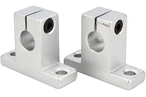 Keenso 2 STK 10mm SK10 Lineare Schienenwellenunterstützung Vertikaler optischer Achsenhalter für XYZ-Tabelle CNC
