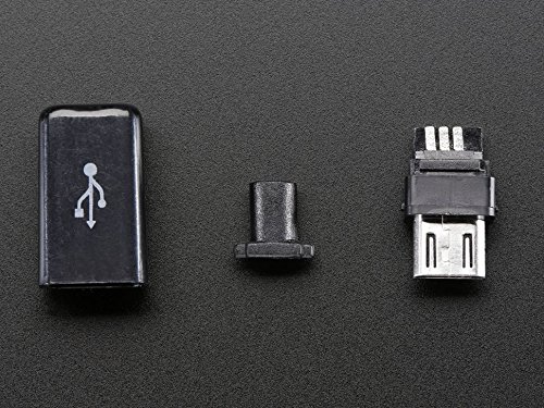 Adafruit USB DIY Slim Connector Shell – MicroB Plug [ADA1826] - 2