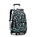 Produktbild Rolling Rädern Rucksack, louisayork Trolley Schulranzen, Laptop Rucksack Business Reise Trolley Rucksack Koffer, für Schule, Büro, Kinder Jugendliche Schüler (6 Rollen)