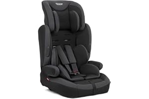 Graco Endure Harnessed Booster Car Seat, Group 1/2/3 (approx. 1 to 12 Years, 9-36 kg), Black/Grey fashion