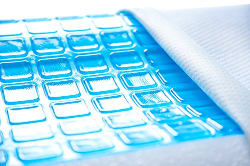 PharMeDoc Kissen aus Memory-Schaum mit Kühlendem Gel – Standardgröße – Auf Amazon das Kissen mit Höchstem Komfort für Optimale Unterstützung – Weich und Atmungsfähig – Bezug Maschinenwaschbar - 4