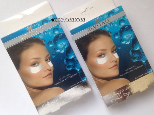 3 Box Of Revitale Collagen & Q10 Anti-Wrinkle Eye Gel Patches Total 15 Patches