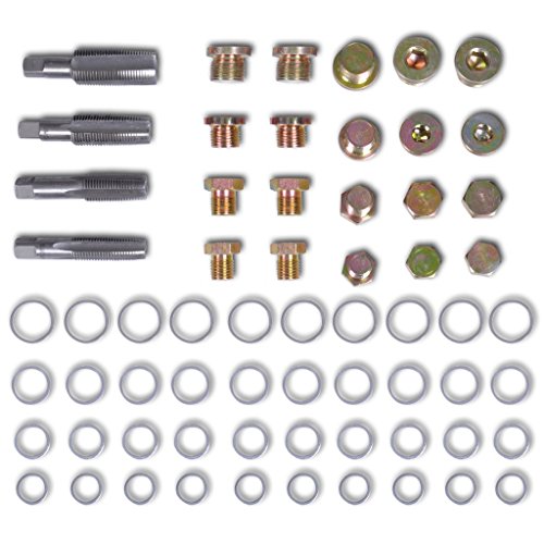 vidaXL lablassschraube Ölwanne Gewindereparatur-Satz 64tlg. Set M13 M15 M17 M20 210174 - 6