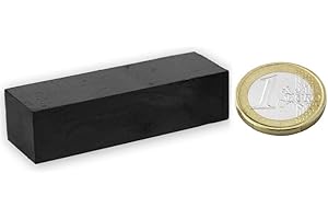 MAGNOSPHERE 5 x Aimant rectangulaire Bloc magnétique 60 x 20 x 15mm Ferrite Y35 - Force d'adhérence 3,5 kg - 5 pièces - Parallélépipède magnétique - Aimant ceramique