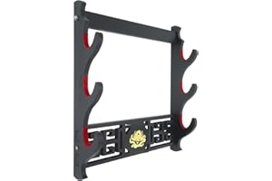 DELUFU Supporto per spada, supporto da parete in velluto imbottito per spada Tan.to Samu.rai, spada laser, spada laser, Cosplay Blade Tanjirou Demon (3 livelli)