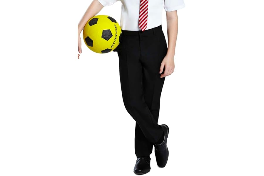 Listers Schoolwear Boys Pull Up School Elasticated Trousers Black Grey Navy Age 2 3 4 5 6 7 8 9 10 11 12 13 14 15 16 17 18 Years