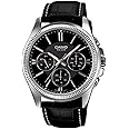 Casio Men Analog Quartz Watch with Leather Strap MTP-1375L-1