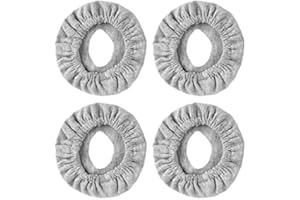 Oyrcvweuy 4 Pack Reusable Soft CPAP Mask Liners Full Face CPAP Mask Covers Respirator Accessories Washable & Easy to Clean cotton cpap cover, Grey