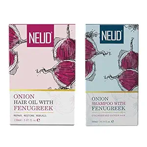NEUD Onion Hair Oil And Shampoo (Onion Hair Oil and Shampoo Combo)