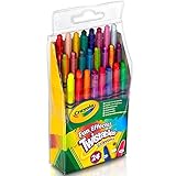 Barriles de plástico resistentes resisten última hora y crayones nunca necesitan ser afilados.