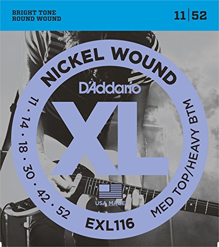 D'Addario EXL116 - Juego de cuerdas para guitarra eléctrica de níquel, 011' - 052'