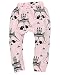 Zhuannian Baby Boys Girls Cartoon Animal Print Elastic Waist Harem Pants (6-9months, Pink)