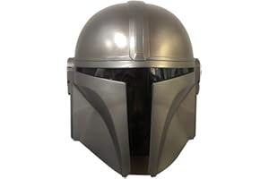 Tianbi Casco mandaloriano, máscara de látex de cara completa, casco de lujo para adultos, disfraz completo de Halloween, cosplay, accesorios para hombres adultos, mercancía de disfraces de Halloween