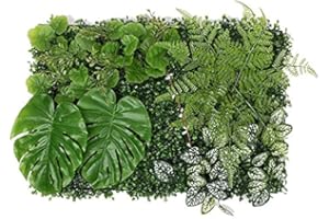 OYFFL Mur d'herbe Panneau de Fond Artificiel décoration intérieur extérieur intimité écran de haie Protection UV adapté à la fête de clôture (1)