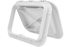 banapoy Trappe de Bateau, Trappe de Pont de Bateau en Abs Rectangle 270X375Mm, Trappe D'accès Au Bateau avec Couvercles pour Yacht Caravane, Housse D'écoutille Marine, Accessoires