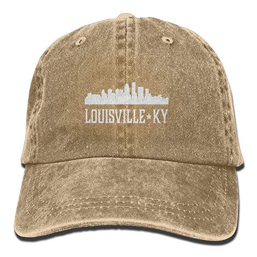 Preisvergleich Produktbild flys Louisville Kentucky Skyline KY Städte Unisex Bestickt Cowboyhut Sun Cap