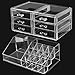 chinkyboo Cosmetic Organizer Clear Acrylic Makeup Drawers Case Box Jewelry Storage Display (6 drawers)
