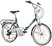 Produktbild 20 Zoll Cinzia Firenze Klappfahrrad 6-Gang, Farbe:blau-weiß