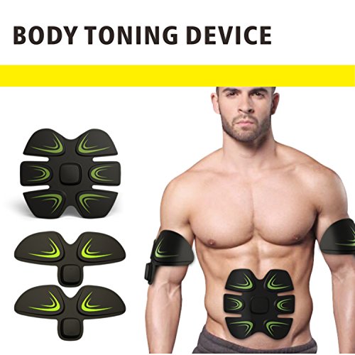 Fitness-Gerät AB Bauchtrainer Fitnessgürtel Elektroschock Trainingsgeräte Bauch Abdominal Schlank Toning Belt für Männer und Frauen