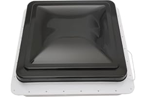 BURUIYOTEN Dachhaube Dachfenster Dachluke Vent FüR Wohnwagen Oder Wohnmobil Caravan Rv LüFtung LüFtungs Wasserdicht Staubdicht Mit Montage Trim Ring Dachhaub Bildschirmfenster Universal Camper Fenster