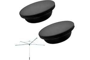 KUNXING Ersatzdeckel für Leifheit Linomatic 500 Bodenhülse - Schutzdeckel für Leifheit LinoProtect 400 Bodenanker mit Deckel Zubehör, für Wäscheschirm, Bodenhülse Kunststoff, Wäschespinne und Bodendübel, 2pcs