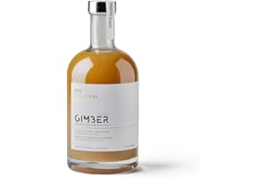 GIMBER Concentré de gingembre bio 700 ml | Boisson sans alcool 100% biologique à base de gingembre, citron et épices | Jus de gingembre Premium
