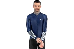 SIROKO Maillot Ciclismo Manga Larga M2 Hombre Ropa de Ciclismo Corte Slim Ajuste aerodinámico