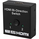 Lunatic 9444 2 Port Duplex Hdmi Switch Splitter Display Monitor Gold Plated Multiplexer Multiplexer (See two screens simultaneously