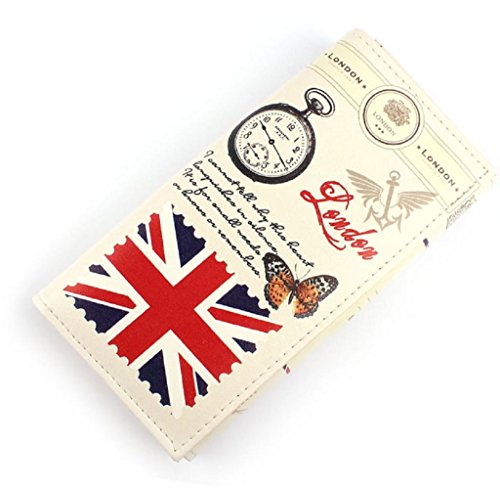 Preisvergleich Produktbild Geldbörsen, Rcool 1pc Damen British Flag Muster lange Kupplung Geldbeutel