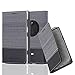Produktbild Cadorabo Hülle für Nokia Lumia 1020 - Hülle in GRAU SCHWARZ – Handyhülle mit Standfunktion und Kartenfach im Stoff Design - Case Cover Schutzhülle Etui Tasche Book