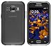 Produktbild mumbi Schutzhülle für Samsung Galaxy J1 Hülle transparent schwarz (nicht für das Galaxy J1 2016)