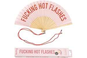 Fisura - Original Handheld Folding Fan with Message in English, Valentine Gifts for Her & him, Birthday & Wedding Party Decoration, Colourful Wooden Fan, Fan with Hanger Included