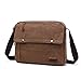 Produktbild DoubleVillages Umhängetasche Herren Damen Schultertasche Herren Vintage Canvas Messenger Sling Bag Schultertasche Businesstasche / Aktentasche / Dokumententasche Handtasche Crossbody Bag Rucksack Body Bag -Coffee