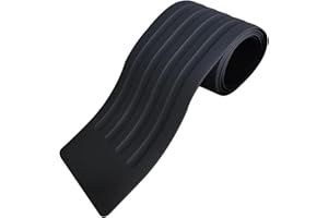 LOCKGO Car Rear Bumper Protector, Universal Flexible Rubber Self-Adhesive Automobile Bumpers Guard Cover, Anti-Scratch Car Carbon Fiber Rear Bumper Protector Strip for Cars SUV Truck, 41''*3.54'', Black