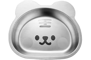 SELiLe Edelstahl-Material Kinderteller Kantinen Abendessen Tabletts Kinder Lebensmittel Teller Cartoon Tierform für Erwachsene Kinder Edelstahl Kinderteller