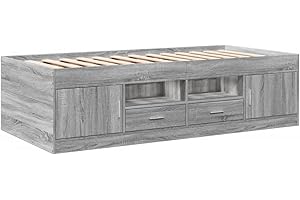 vidaXL Divano Letto con Cassetti senza Materasso 90x200 cm