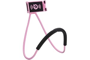 HAOXUANN Handy-Halter, Universeller intelligenter Handy-Stand,Flexible - Langer Arm Mobiltelefon Halter Stand 360 Drehbarem Flexiblem Neck Mobile Phone Holder Handy Halterung (Rosa)