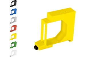 SHELLY HUTSCHIENENHALTER VON PW3D Shelly RGBW2 Support de rail DIN Single Rail bracket (35 mm) (Jaune (Prime))