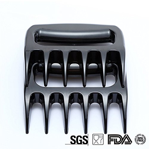 Omiki Silikon Handschuhe Fleisch Klauen Hitzebeständige Grillen Ofen Handschuhe Handschuhe Set BBQ Kochen Handschuhe mit Fleisch Shredder - 3