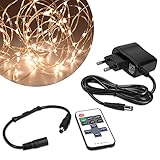 GRAN ATMÓSFERA: El alambre de luces decorativas creará una atmósfera agradable donde lo pongas. Además estas luces de decoración evocarán un ambiente calmado y romántico en tu sala de estar, pasillo o dormitorio.