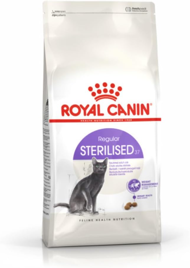 Royal Canin Kısırlaştırılmış Kediler İçin, 37 Kuru Kedi Maması, 4 Kg, renksiz