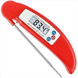 Inovey Bbq Thermomètre De Sonde De Pliage Numérique Thermomètre De Nourriture Thermomètre De Ménage Outils De Cuisine -Rose